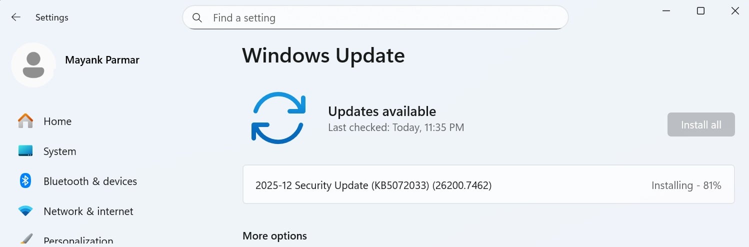 Windows 11 KB5072033 & KB5071417 cumulative updates released